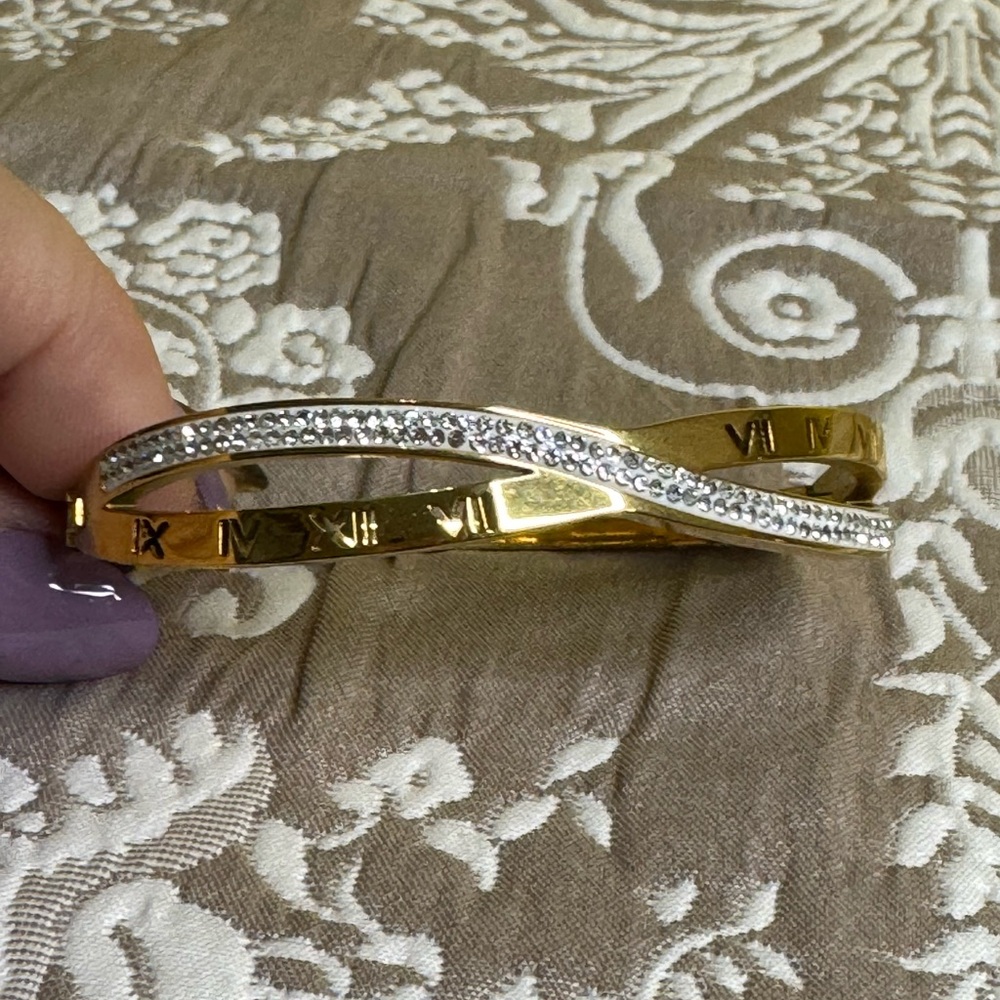 NO LONGER AVAILABLE Gold and Silver Roman Numeral Bracelet